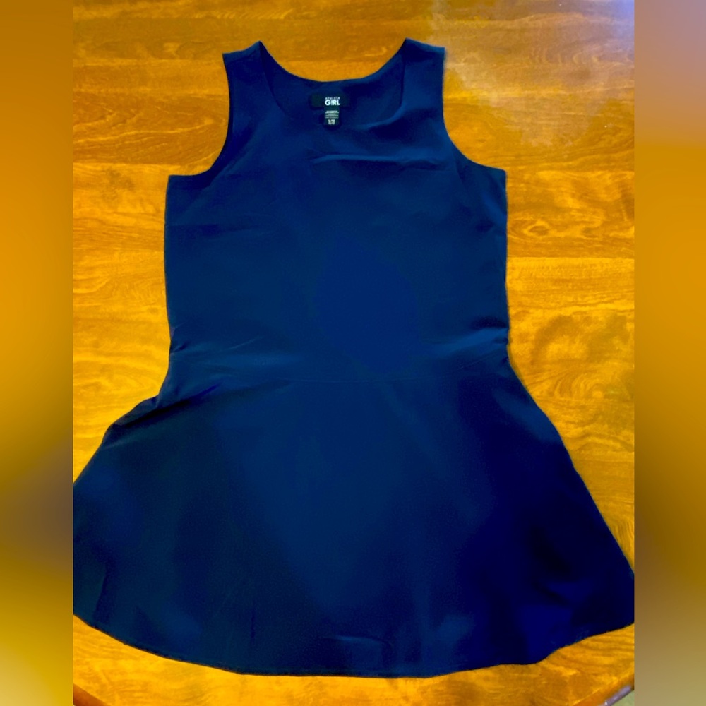 Athleta Girl (size L/12) navy blue athletic dress.
